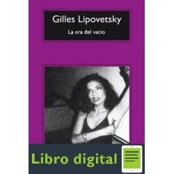 La Era Del Vacio Gilles Lipovetsky