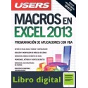 Macros En Excel 2013 Programacion De Aplicaciones con Visual Basic USERS