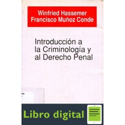 Introduccion A La Criminologia Y Al Derecho Penal Winfried Hassemer