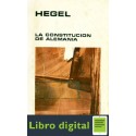 Hegel G W F La Constitucion De Alemania
