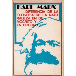 Diferencia De La Filosofia De La Naturaleza en Democrito y en Epicuro Karl Marx