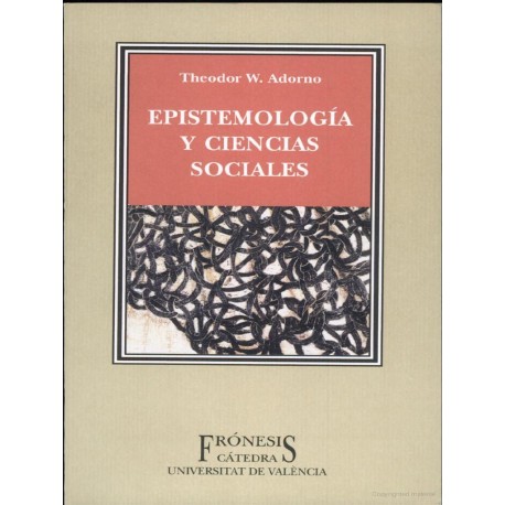 Epistemologia Y Ciencias Sociales Theodor Adorno